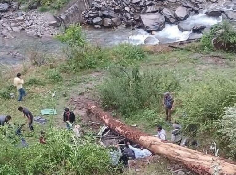 चलती गाड़ी पर पेड़ गिरने से चार शिक्षिकाओं की दर्दनाक मौत