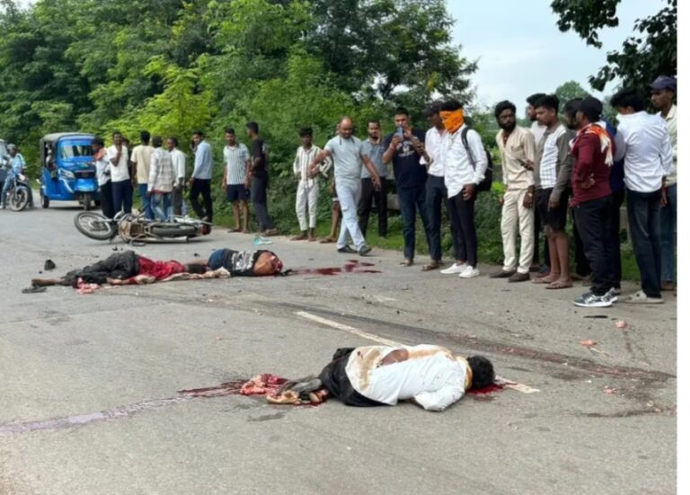 सुबह सुबह दुर्घटना में तीन युवकों की दर्दनाक मौत, जूना पारा के पास हुआ बड़ा हादसा